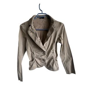 SEDUCTIONS Women’s Beige Y2K Fitted Casual Blazer